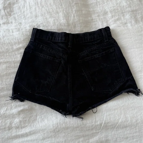 Reformation Dixie High Rise Jean Short in Black - Picture 2 of 11